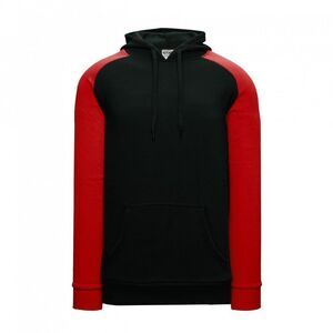 Men's Black and Red Hoodie Sweatshirt, Size Medium, Brand New, Athletic Knit